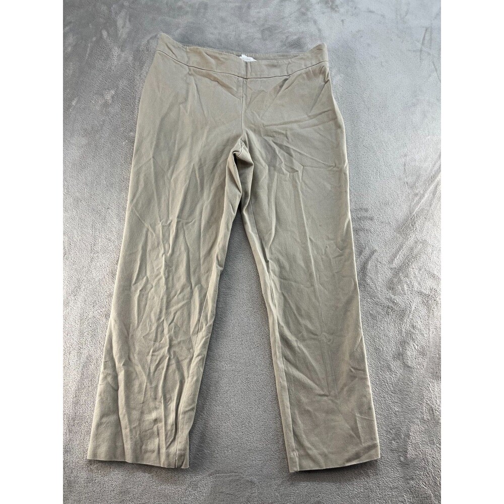 Chico's  relaxed fit straight leg Women's size 1 Short Beige Dress Pants Career